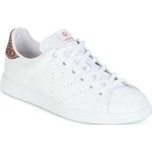 victoria Women 1125104-WOMEN Low-Top VICTORIA LEATHER LOW TENNIS & GLITTER BACK & STAMPED LOGO ROSA 40