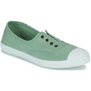 Damesschoenen met vetersluiting Victoria 1915 anglaise toile lavée