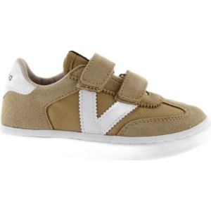 Victoria Leren Sneakers Taupe