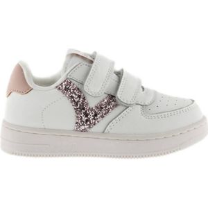 Victoria sneakers wit/roze glitters