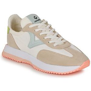 victoria Women 1134106-WOMEN Low-Top VICTORIA NYLON LOW TENNIS COSMOS & SPLIT LEATHER PIECES & TWO-TONE JAGGED OUTSOLE BEIGE 39