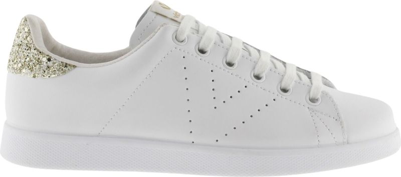 Victoria - Tennisschoenen - Zwart - Leer - Glitter Achterkant