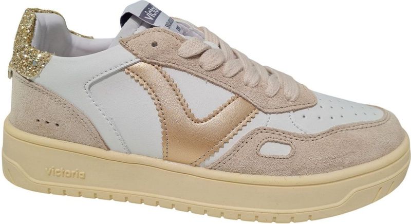 Victoria - Damestrainers - Wit - Textiel