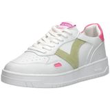 victoria Dames Low-top 1257121-WOMEN Low-TOP SEUL lederlook & STUKS NEON, roze, 40 EU