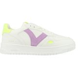 Victoria - Sneakers - Neonkleurig - Leren Damesschoenen - Lage Bovenkant