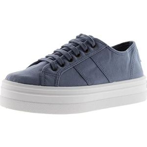 Victoria 1092138-KIDS Barcelona sneakers van linnen, laag, platform voor meisjes, Azur