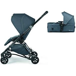 Concord Soul Baby Modulair systeem, 2-delige trolley, Soul kinderwagen en zachte reiswieg, geschikt vanaf de geboorte, grijs