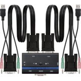 KVM-Schakelaar NANOCABLE 10.12.2001 Zwart