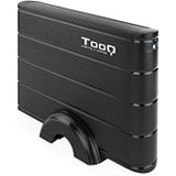TooQ TQE-3530B - Behuizing voor 3,5 inch harde schijven (SATA I/II/III, USB 3.0), aluminium, LED-display, zwart, 350 g