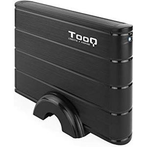 TooQ TQE-3530B - Behuizing voor 3,5 inch harde schijven (SATA I/II/III, USB 3.0), aluminium, LED-display, zwart, 350 g