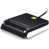 TooQ Smart Card Reader - USB 2.0 - Zwart