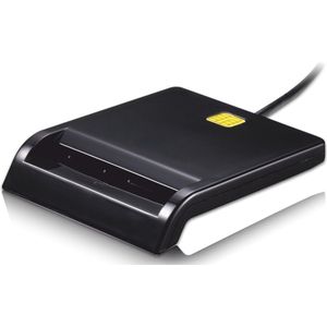 TooQ Smart Card Reader - USB 2.0 - Zwart