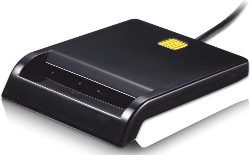 TooQ Smart Card Reader - USB 2.0 - Zwart