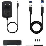 Tooq - 3.5 - Externe HDD/SSD-behuizing - Aluminium - USB 3.0