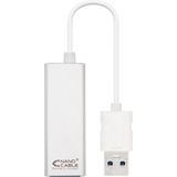 Nanocable - USB 3.0/RJ-45 - Netwerkkaart - Zilver - 1 Gigabit per seconde