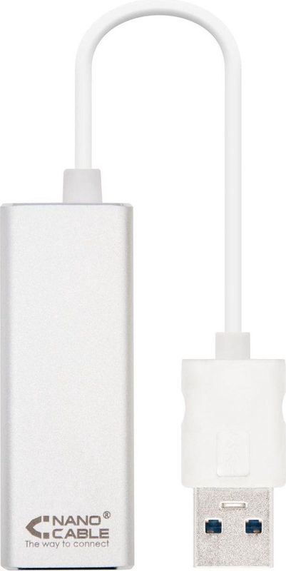 Nanocable - USB 3.0/RJ-45 - Netwerkkaart - Zilver - 1 Gigabit per seconde
