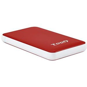 Tooq Technology CAJA EXTERNA TQE-2528R 2,5" 9,5 MM SATA USB 3.1 GEN1 ROJA (2.5"), Harddisk behuizing, Rood