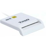 TooQ Smart Card Reader - USB 2.0 - Wit