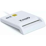 TooQ Smart Card Reader - USB 2.0 - Wit