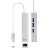 NANOCABLE - 10.03.0404 - USB 3.0 naar Gigabit Ethernet Converter - Zilver