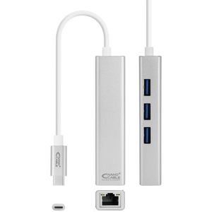 NANOCABLE - 10.03.0404 - USB 3.0 naar Gigabit Ethernet Converter - Zilver
