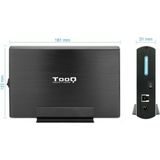 TooQ TQE-3531B harde schijf behuizing (SATA I/II/III, USB 3.0), aluminium, LED-display, zwart