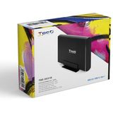 TooQ TQE-3531B harde schijf behuizing (SATA I/II/III, USB 3.0), aluminium, LED-display, zwart