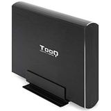 TooQ TQE-3531B harde schijf behuizing (SATA I/II/III, USB 3.0), aluminium, LED-display, zwart