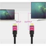 NANOCABLE 10.15.3720 HDMI-kabel V2.0, 4 K, 60 Hz, 18 Gbps, met repeater, zwart, 20 m