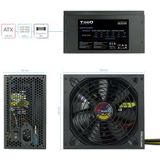 Tooq - TQAPOLO-600SP - Voeding - Zwart - 600W ATX met Actieve PFC