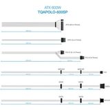 Tooq - TQAPOLO-600SP - Voeding - Zwart - 600W ATX met Actieve PFC