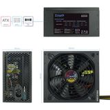 Voeding - Zwart - 650W ATX met Actieve PFC - 20+4 pin ATX