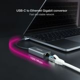 NANOCABLE - 10.03.0406 - Adapter - Grijs - USB C naar RJ45