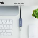 NANOCABLE - 10.03.0406 - Adapter - Grijs - USB C naar RJ45