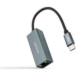 NANOCABLE - 10.03.0406 - Adapter - Grijs - USB C naar RJ45