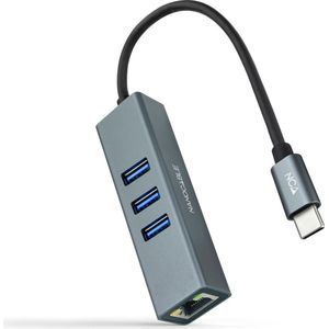 USB to Ethernet Adapter NANOCABLE 10.03.0408 Grey