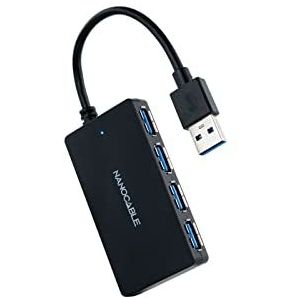 Nanocable 10.16.4403 interface hub USB 3.2 Gen 1 (3.1 Gen 1) Type-A Zwart