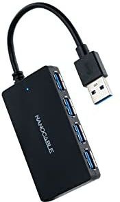 Nanocable 10.16.4403 interface hub USB 3.2 Gen 1 (3.1 Gen 1) Type-A Zwart