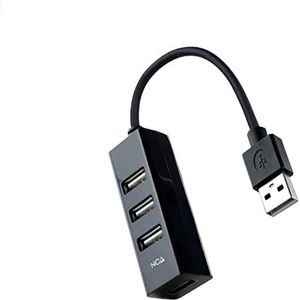 Nanocable 10.16.4404 interface hub USB 2.0 Zwart
