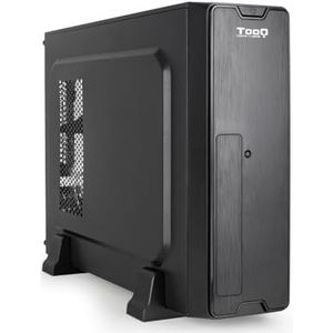 TOOQ TQC-3007U3C Slim Micro ATX/Mini-ITX-behuizing, SD/TF-kaartlezer, stroomvoorziening micro-ATX/SFX 500 W, zwart