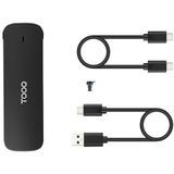 TOOQ - TQE-2201B - Externe Behuizing - Zwart - Aluminium