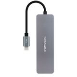 Nanocable 10.16.4409 interface hub USB 3.2 Gen 1 (3.1 Gen 1) Type-C 5 Mbit/s Grijs