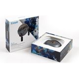 TOOQ TQBWH-0060G Snail draadloze hoofdtelefoon + bluetooth-microfoon met oplaadhoes, draadloze hoofdtelefoon voor iPhone/iOS/Android, grijs en zwart