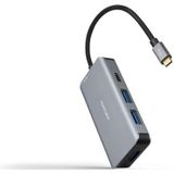 Nanocable 10.16.1005 interface hub USB 3.2 Gen 1 (3.1 Gen 1) Type-C 5000 Mbit/s Grijs
