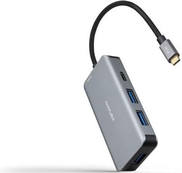 Nanocable 10.16.1005 interface hub USB 3.2 Gen 1 (3.1 Gen 1) Type-C 5000 Mbit/s Grijs