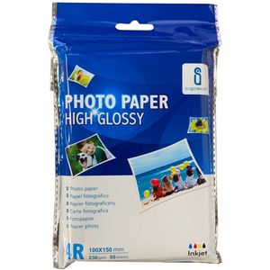 Aigostar - Fotopapier - Glanzend - 10 x 15 cm - 50 Vellen - 230 Gram