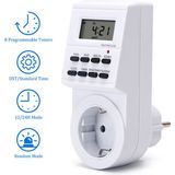 Tijdschakelaar - Digitale Schakelklok - 3680W - Wit | Nederland