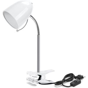 Aigostar LED klemlamp-E27-bureaulamp met klem-Wit-Excl. lampje