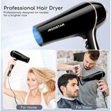 Aigostar Lora 33LNK - Ionische Föhn 2400 Watt|Haardroger met diffuser, Zwart, DC