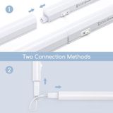 LED T5 tube geïntegreerd armatuur | 8W | Schakelaar | 60 cm | 4000K - Naturel wit (840)